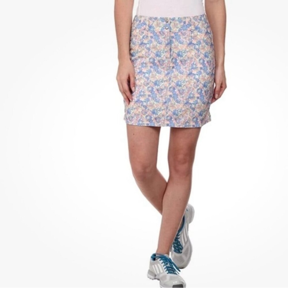ADIDAS GOLF Pastel Floral Tour Stretch
Women's Mini Skort Skirt Size 8